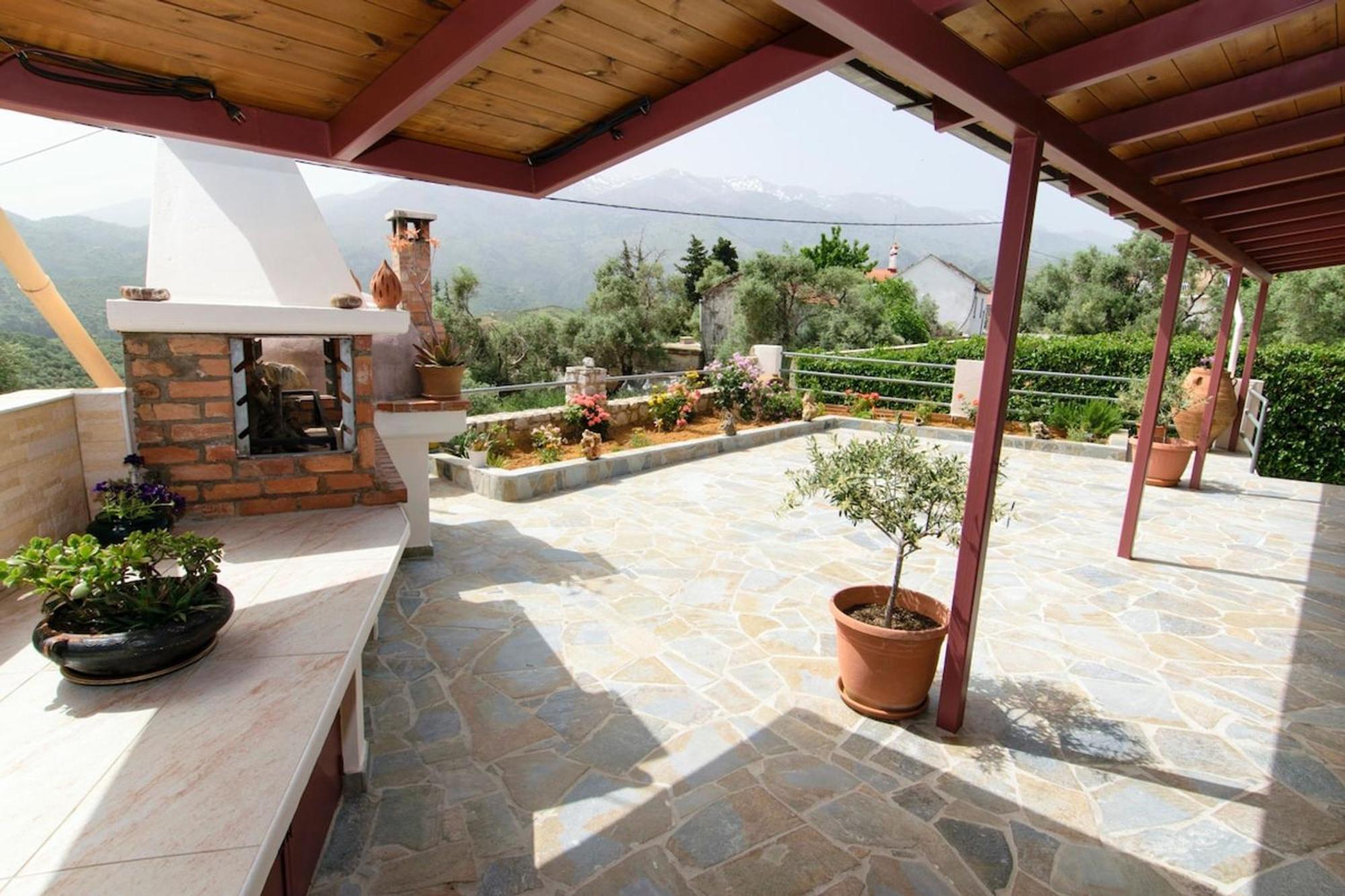 Aoria Traditional House With Stuning Mountain View Loulos Екстер'єр фото